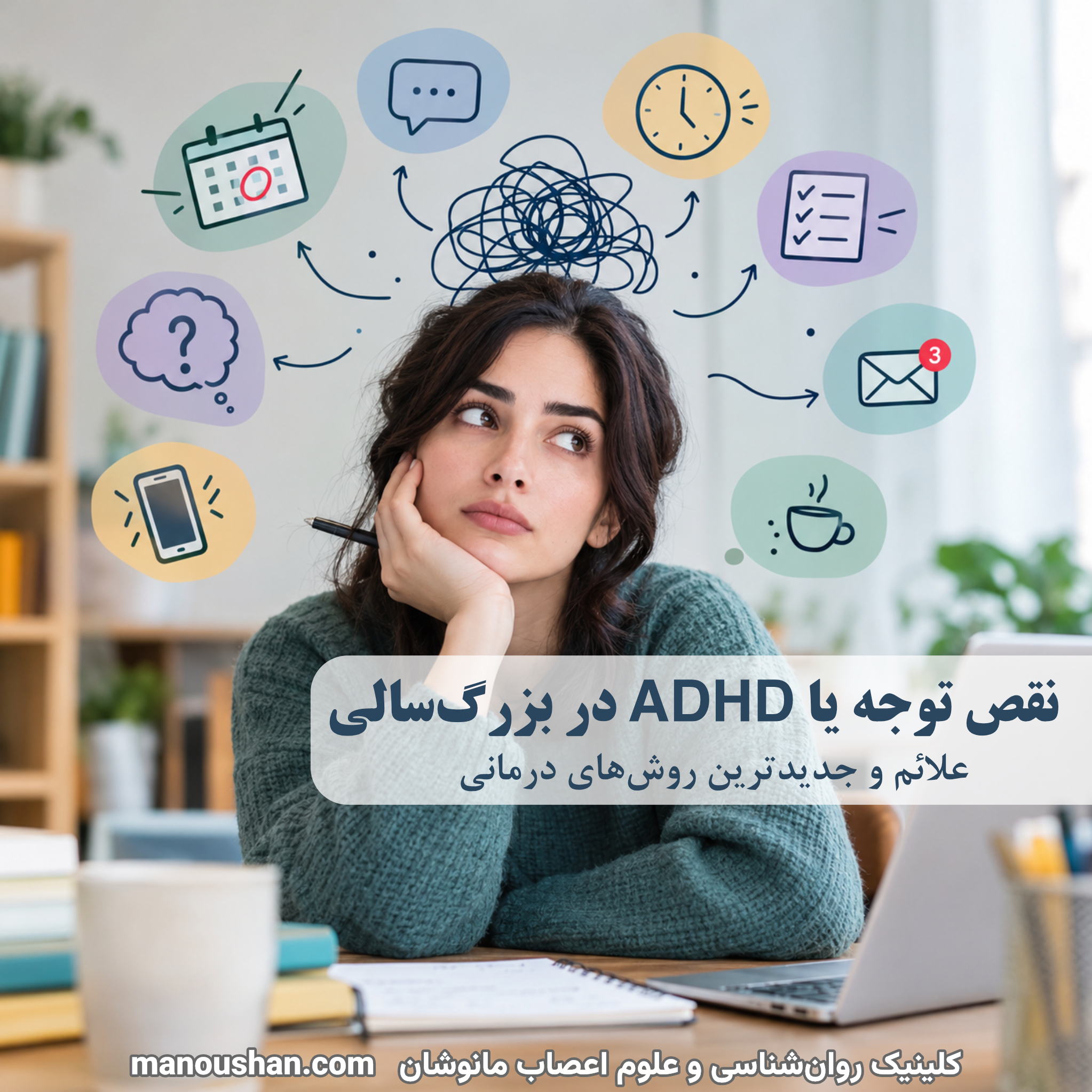 علائم نقص توجه یا ADHD در بزرگ‌سالی